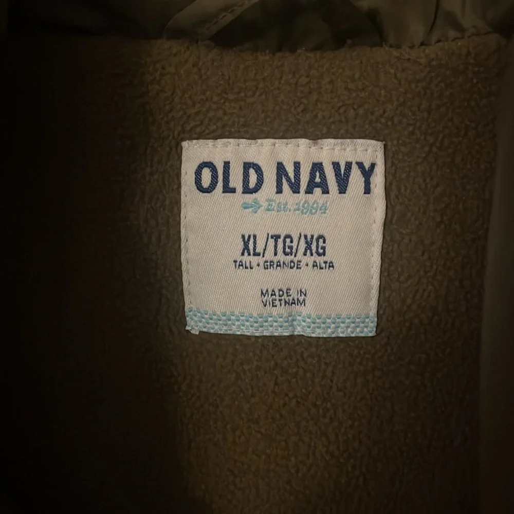 Old Navy fleece lined puffer vest - Picture 2 of 4